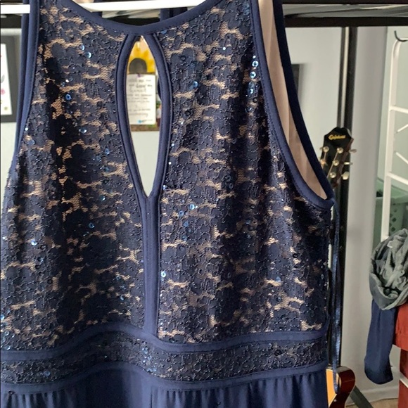 Fancy Navy Blue Jumpsuit - Picture 2 of 2